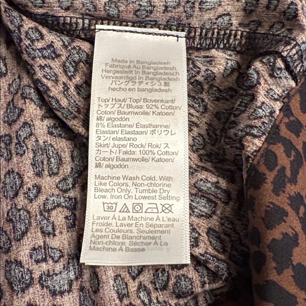 J Crew Factory women’s mockneck knit mixed-media dress brown black Size XST NWT - Picture 8 of 8
